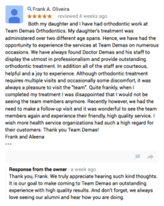 review team demas orthodontics
