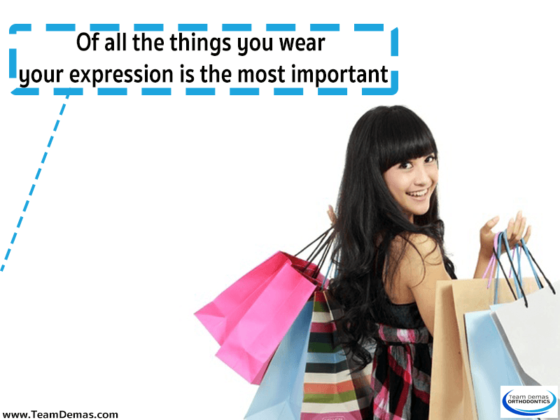 Of all the things you wear, your expression is the most important